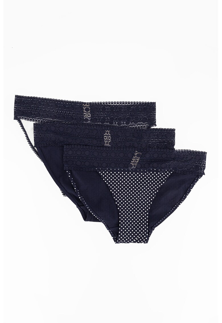 ESPRIT Bodywear Set de chiloti cu detalii din dantela - 3 perechi - Pled.ro