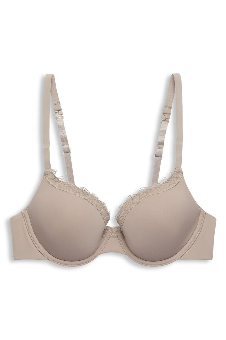 ESPRIT Bodywear Sutien cu burete decolteu adanc si insertii din dantela - Pled.ro