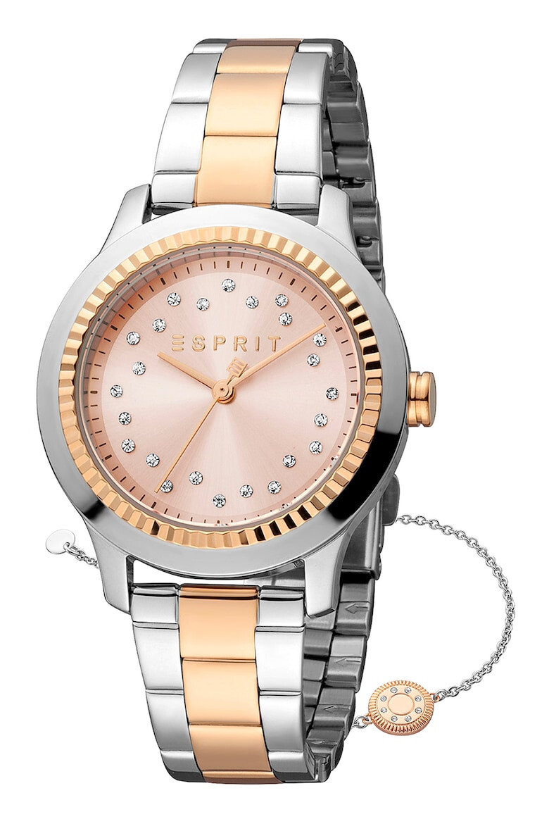 Esprit Ceas-bratara cu model in doua tonuri - Pled.ro