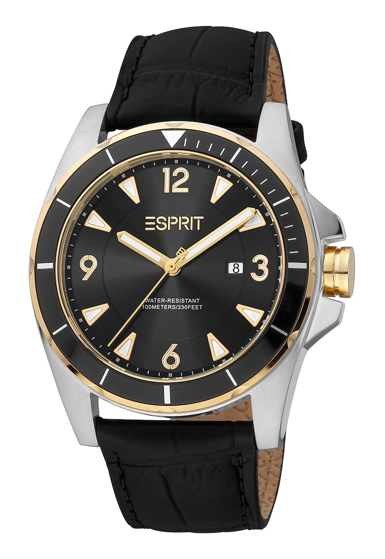 Esprit Ceas quartz cu o curea de piele - Pled.ro