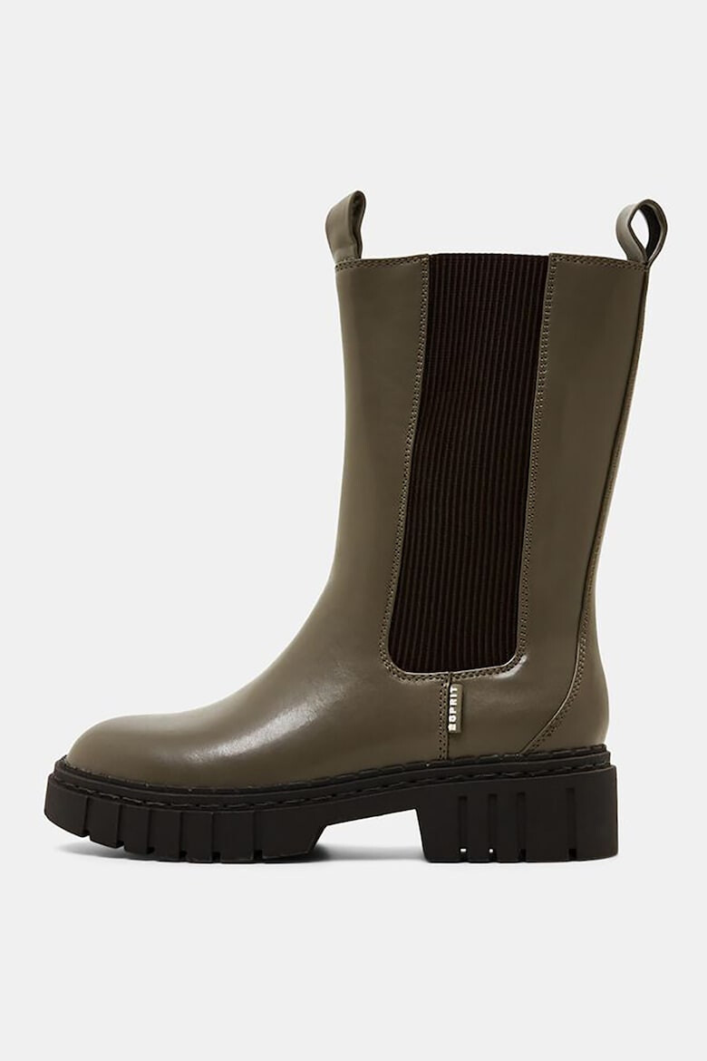 Esprit Cizme mid-calf Chelsea de piele ecologica - Pled.ro