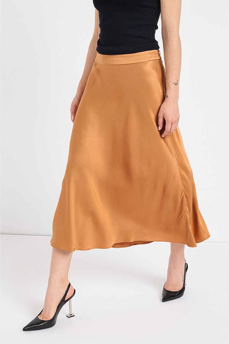 Esprit Fusta midi de satin - Pled.ro