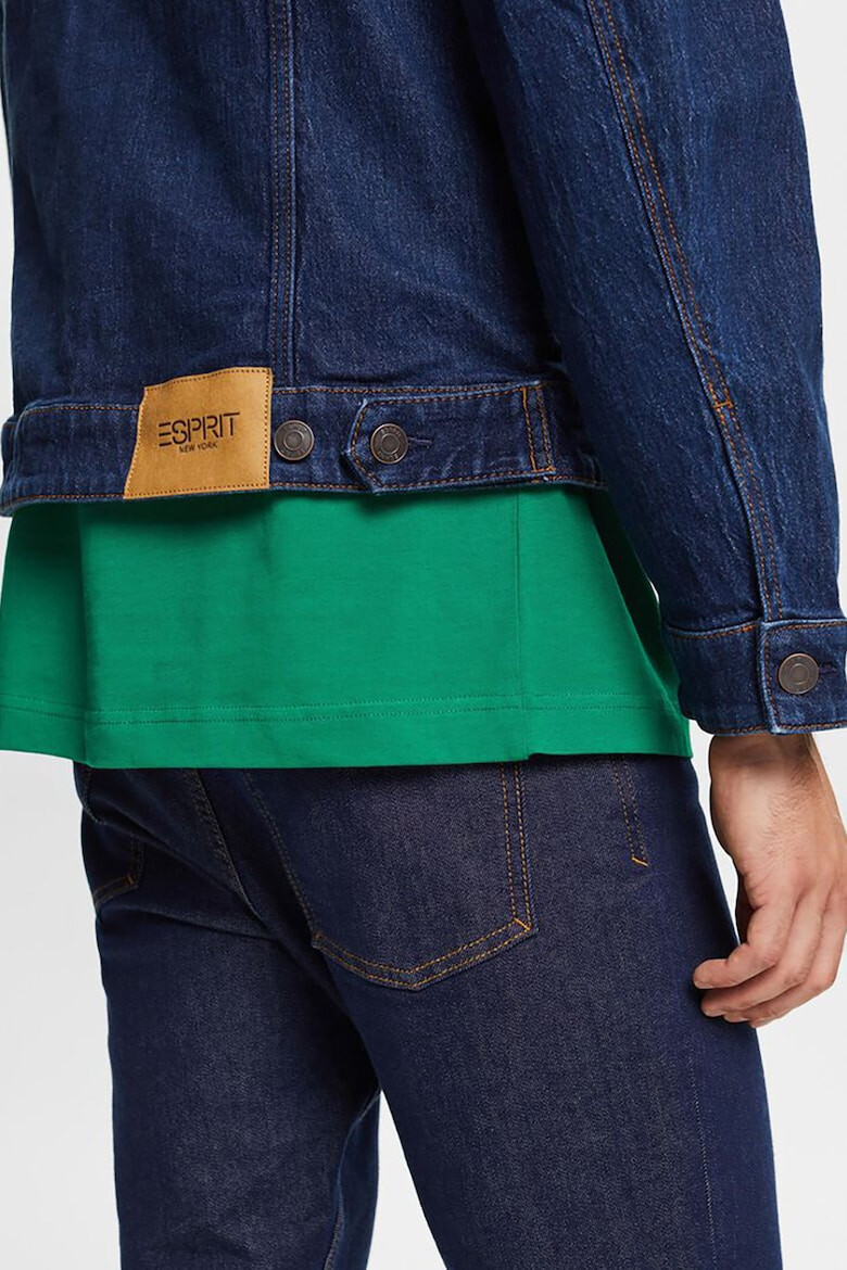 Esprit Jacheta crop de denim - Pled.ro