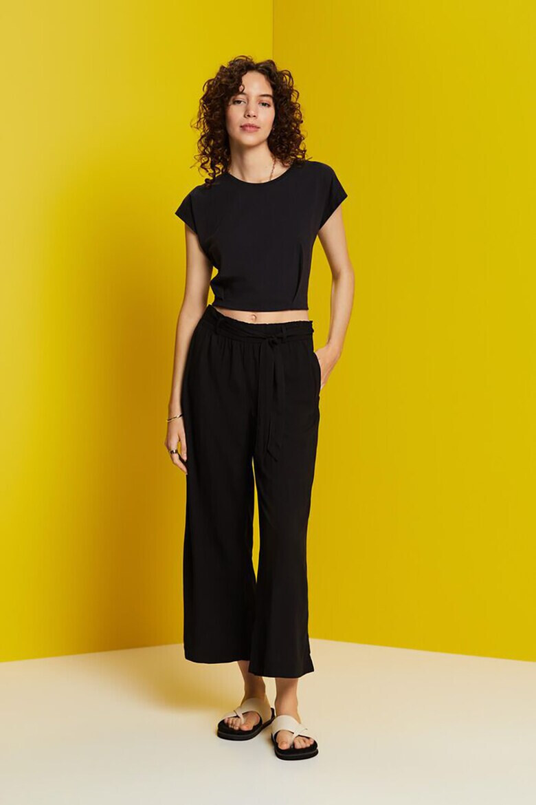 Esprit Pantaloni crop ampli - Pled.ro