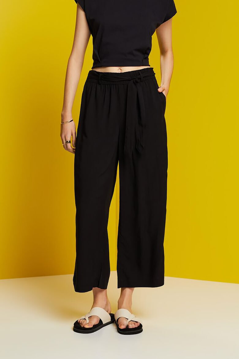 Esprit Pantaloni crop ampli - Pled.ro