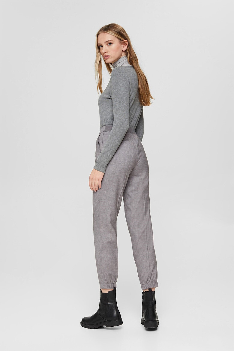 Esprit Pantaloni crop din amestec de lana - Pled.ro