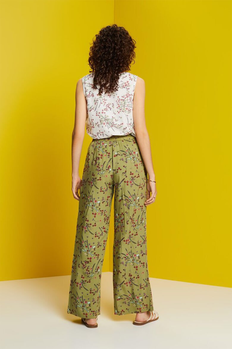 Esprit Pantaloni cu croiala ampla si imprimeu floral - Pled.ro