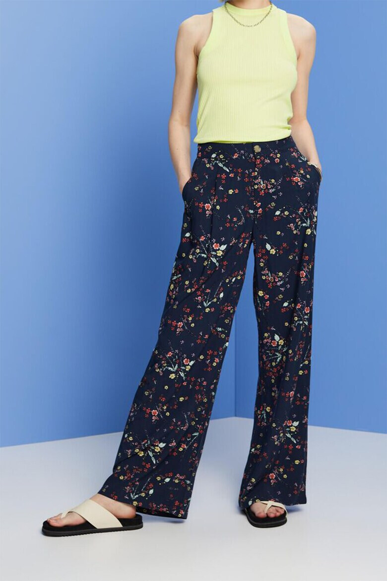 Esprit Pantaloni cu croiala ampla si imprimeu floral - Pled.ro