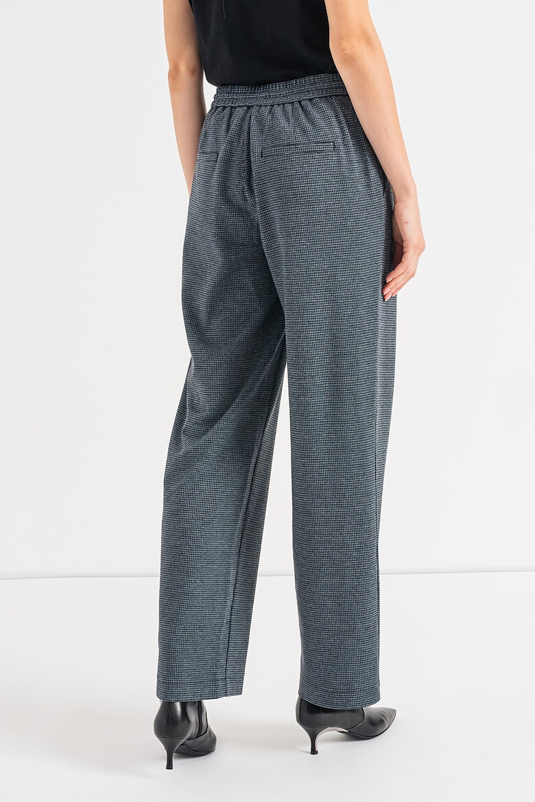 Esprit Pantaloni jogger drepti cu model in carouri micro - Pled.ro