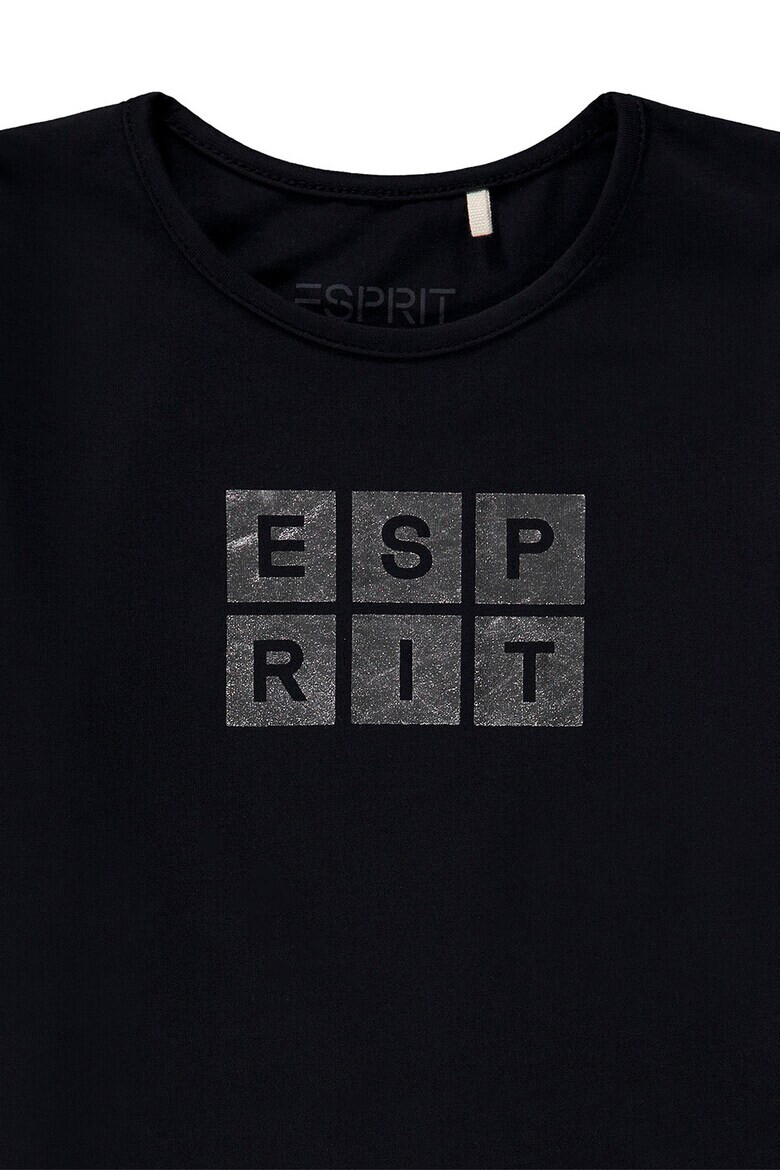 Esprit Set de bluze cu decolteu la baza gatului si imprimeu - 2 piese - Pled.ro