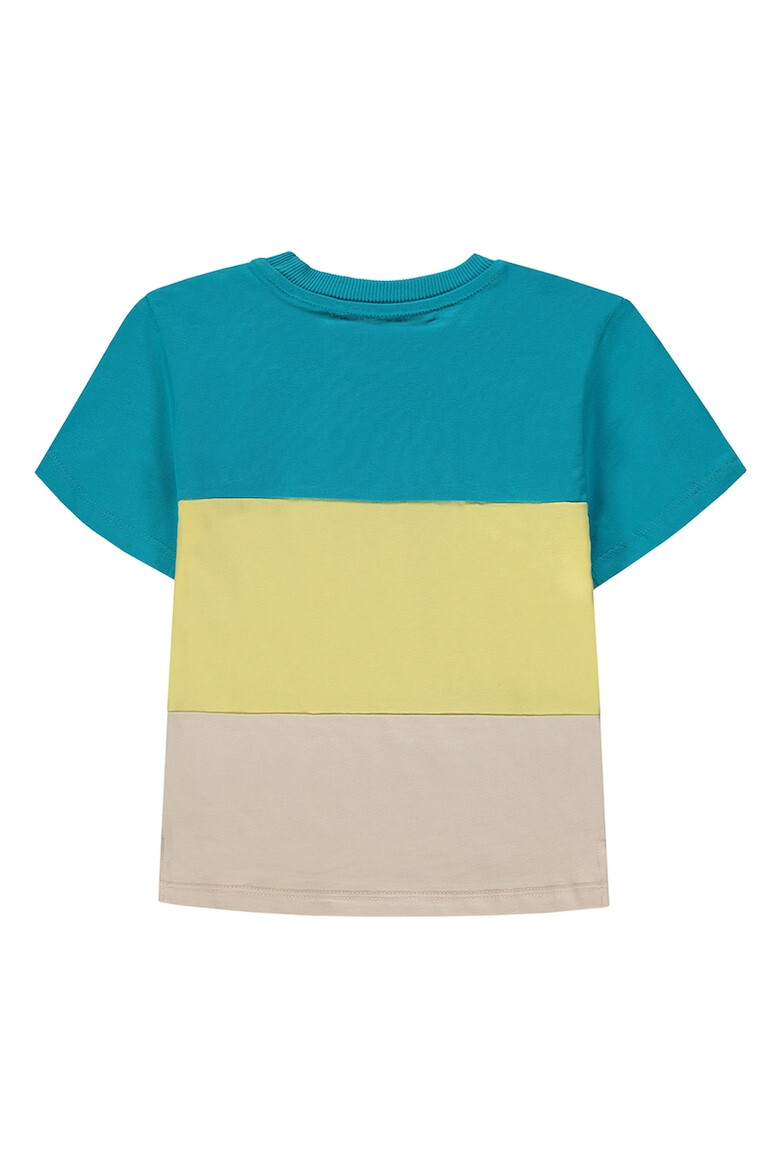 Esprit Tricou cu decolteu la baza gatului si model colorblock - Pled.ro