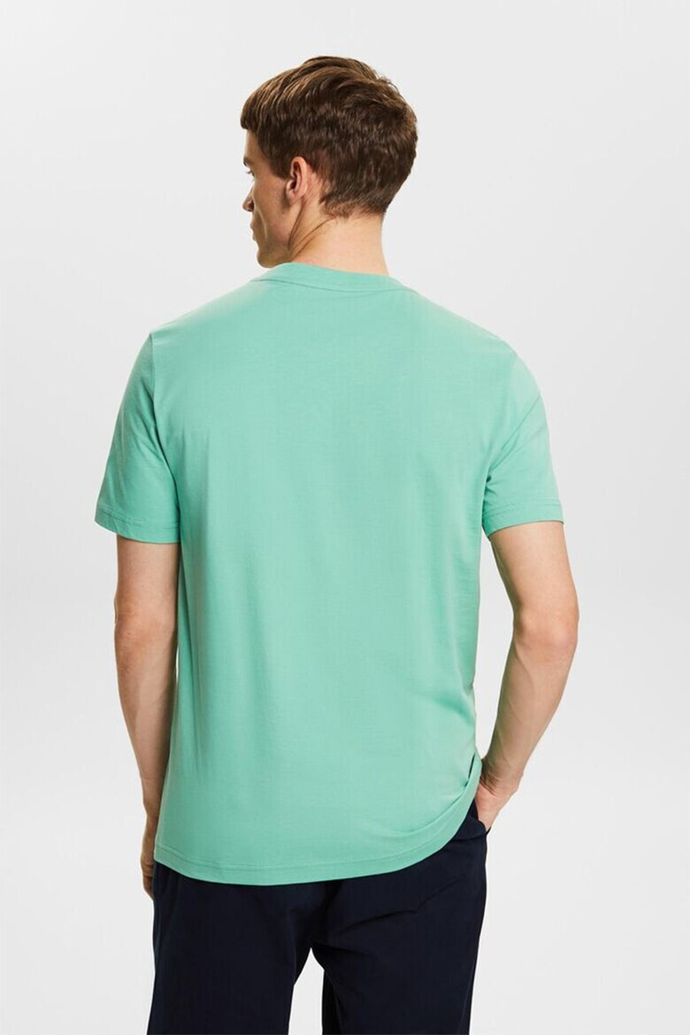 Esprit Tricou cu decolteu rotund si model uni - Pled.ro