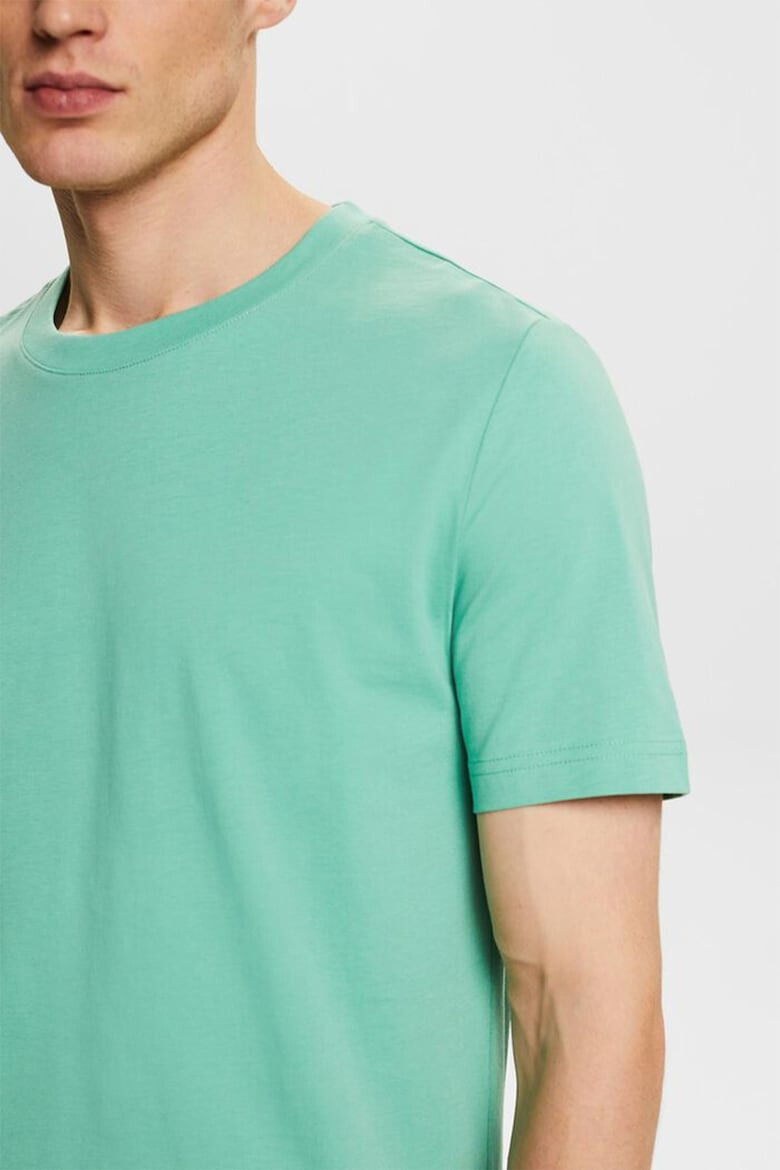 Esprit Tricou cu decolteu rotund si model uni - Pled.ro