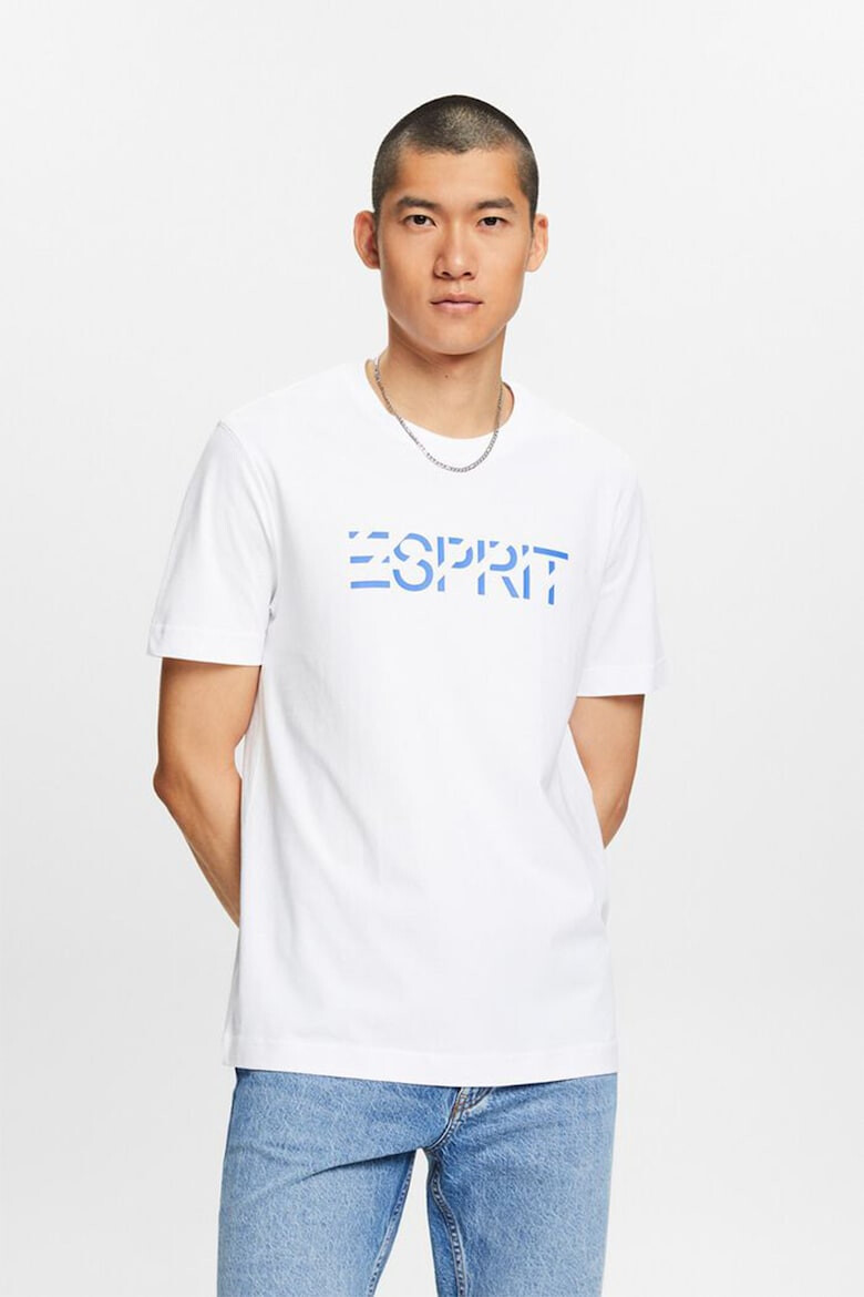 Esprit Tricou de bumbac cu imprimeu logo - Pled.ro