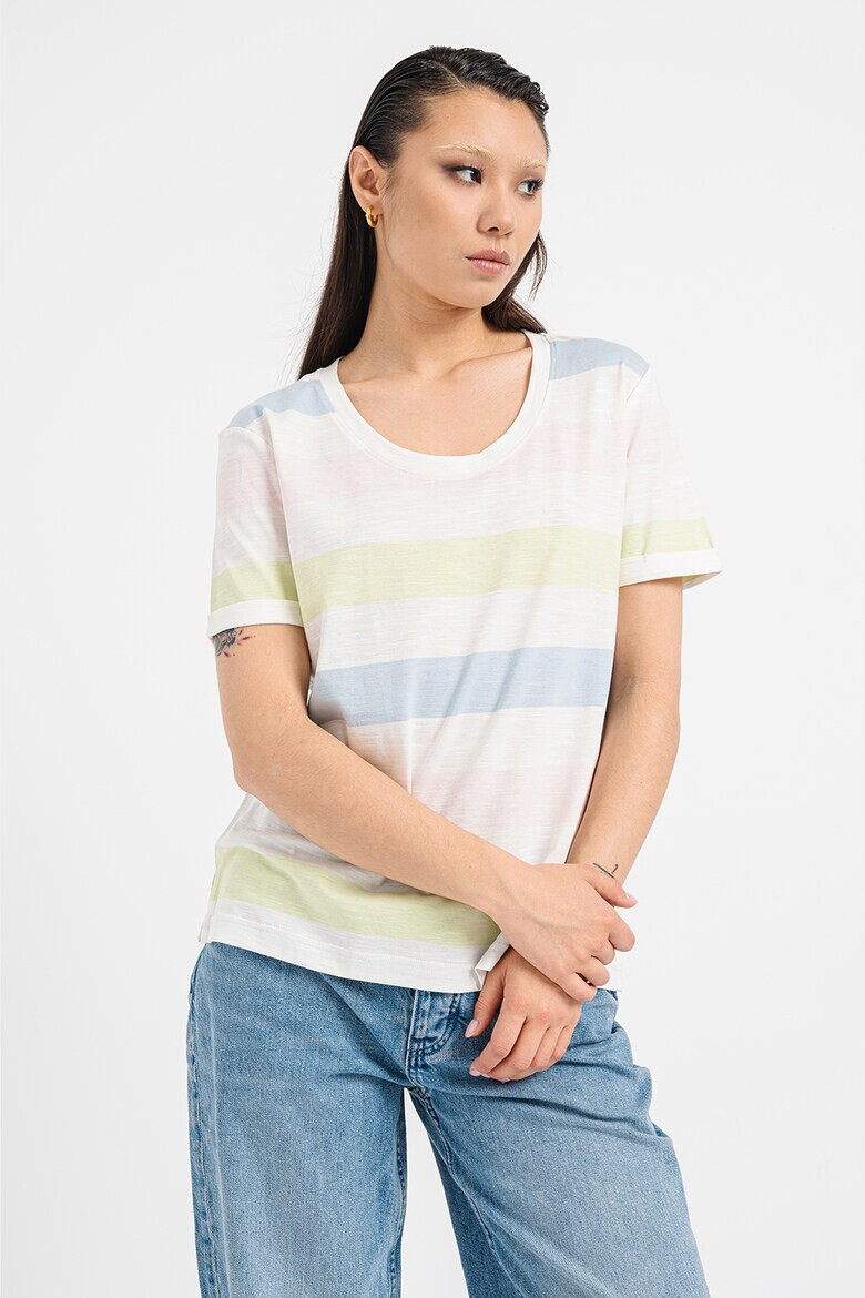 Esprit Tricou de bumbac cu model in dungi - Pled.ro