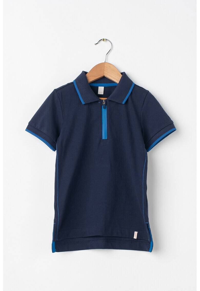 Esprit Tricou polo din pique cu fermoar scurt - Pled.ro