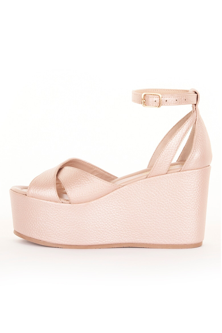 ESSTEFFA Sandale wedge de piele Julia - Pled.ro