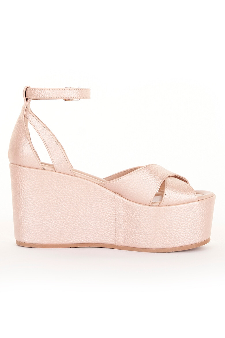 ESSTEFFA Sandale wedge de piele Julia - Pled.ro