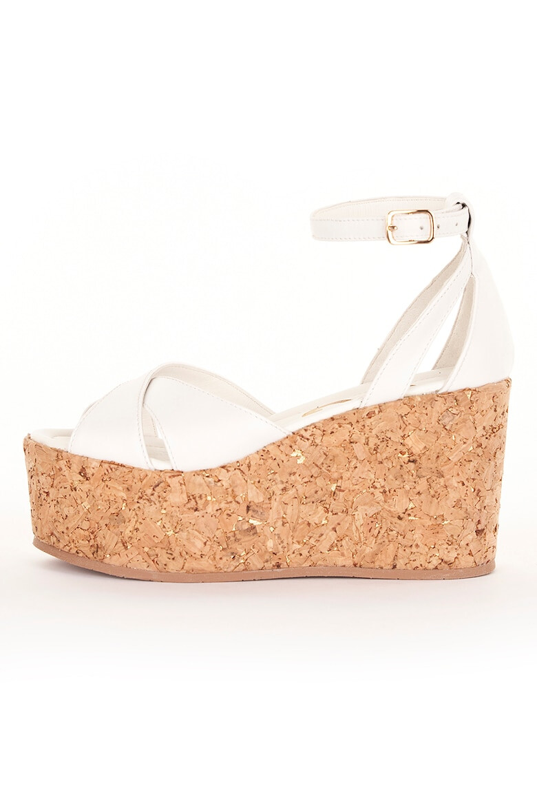 ESSTEFFA Sandale wedge de piele Julia - Pled.ro