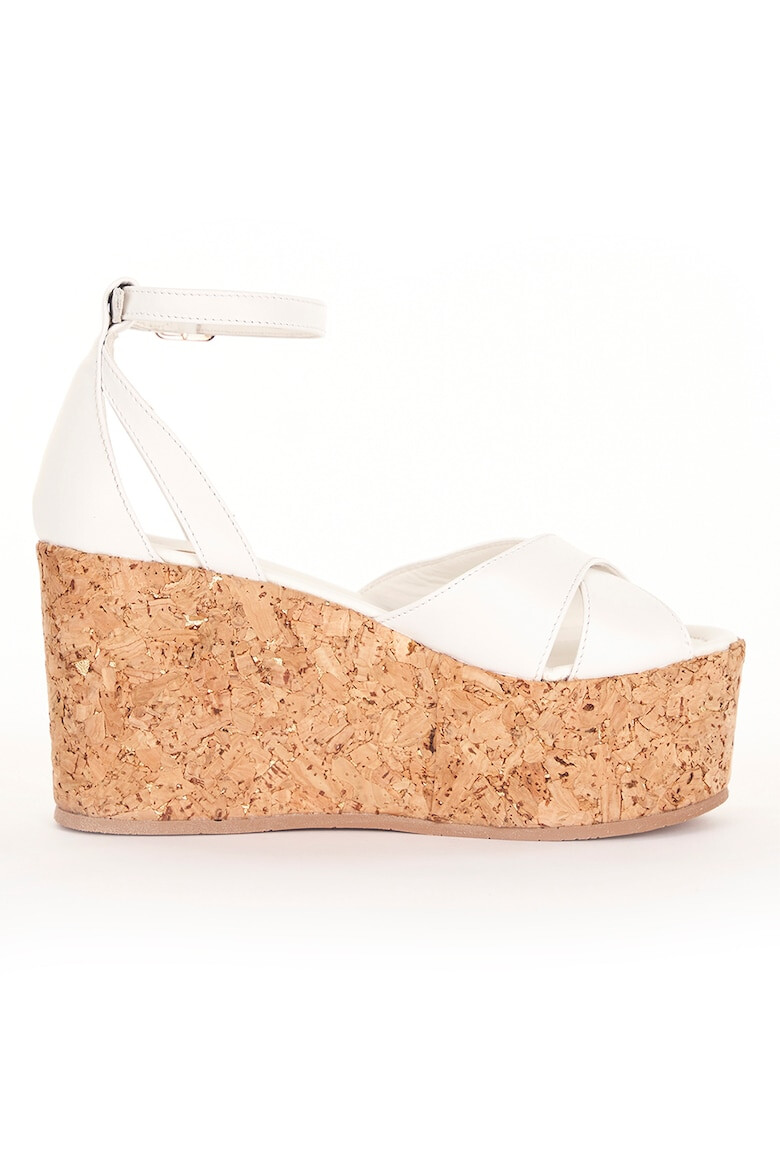 ESSTEFFA Sandale wedge de piele Julia - Pled.ro