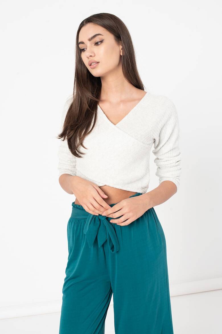 Etam Bluza crop de casa cu striatii - Pled.ro