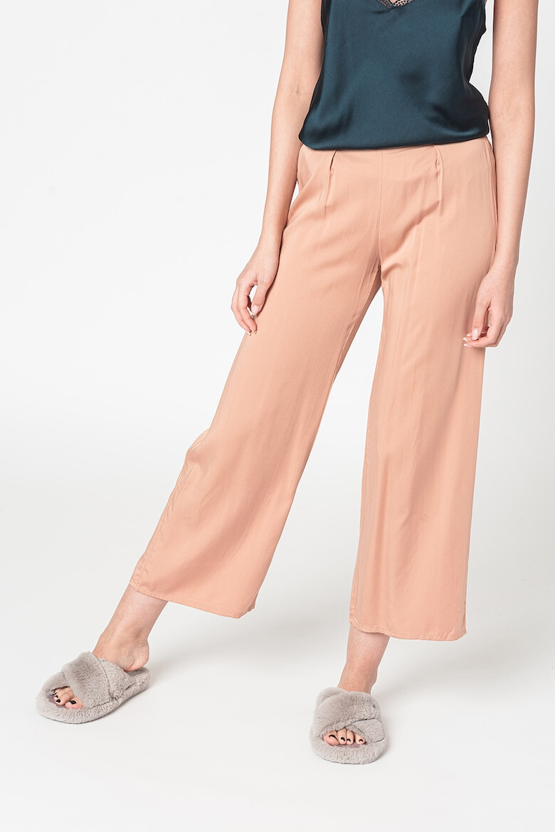 Etam Pantaloni crop de pijama din satin - Pled.ro