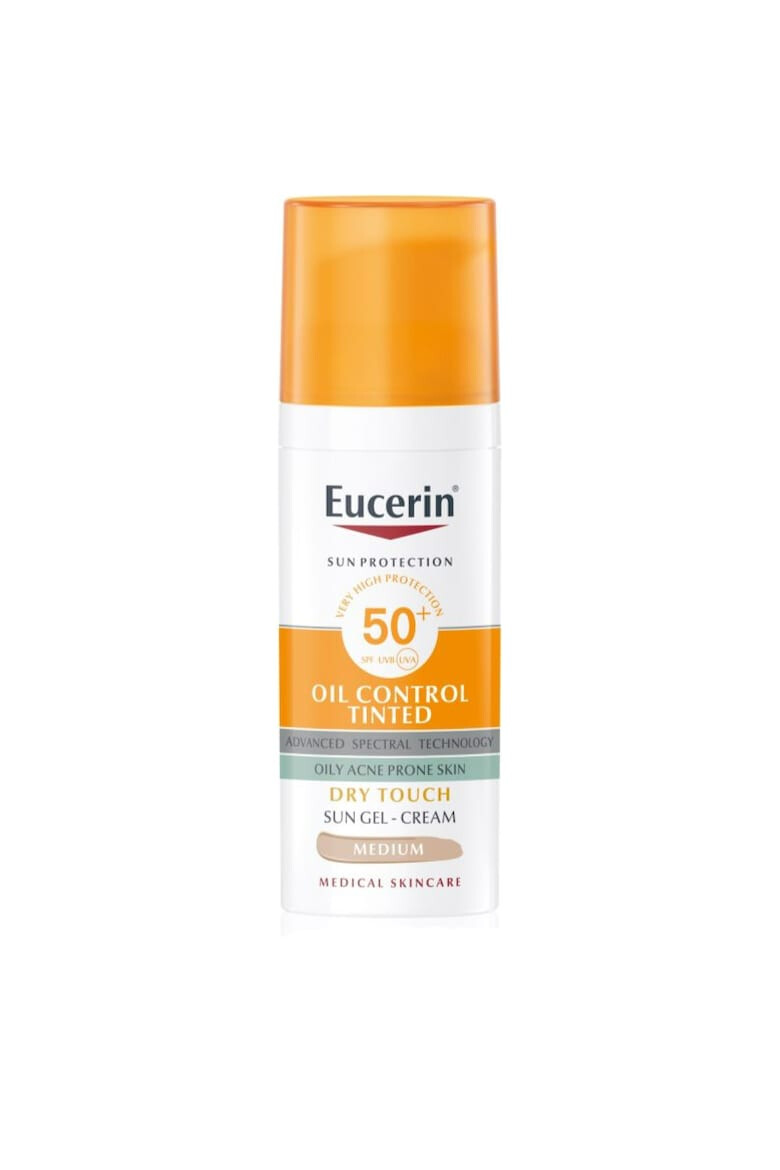 Eucerin Crema-gel pentru ten cu factor de protectie SPF 50+ nuanta medium Oil Control 50 ml - Pled.ro