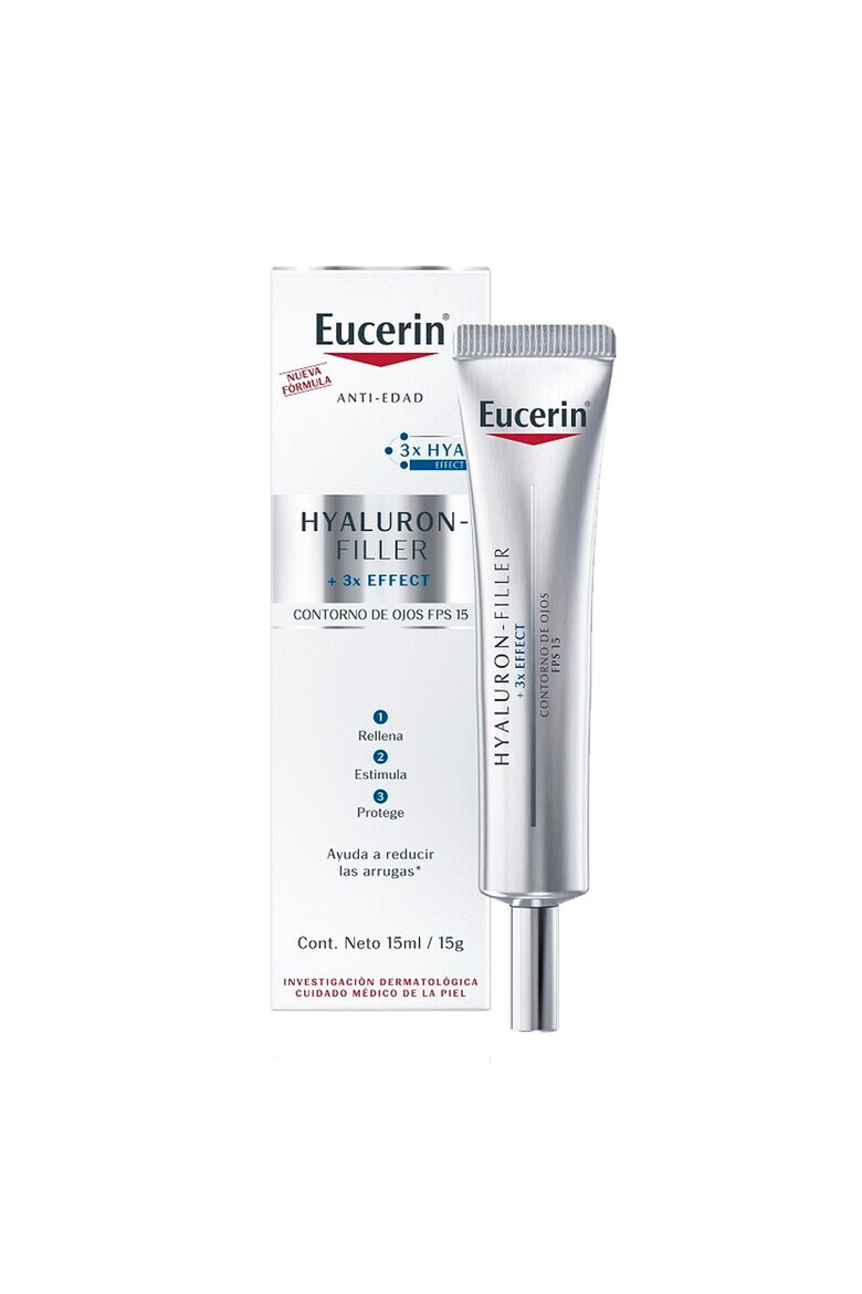 Eucerin Crema pentru conturul ochilor cu efect triplu anti-imbatranire Hyaluron Filler 3 X Effect 15 ml - Pled.ro