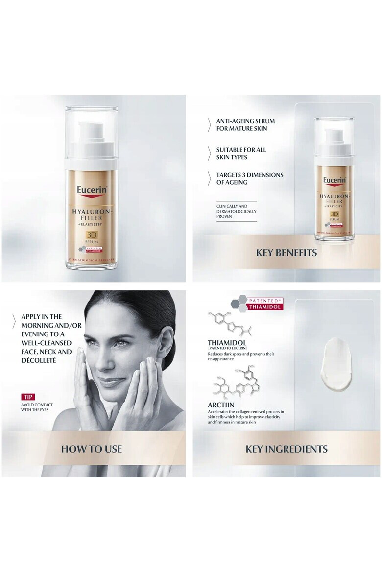 Eucerin Ser Hyaluron-Filler 3D Elasticitate 30ml - Pled.ro