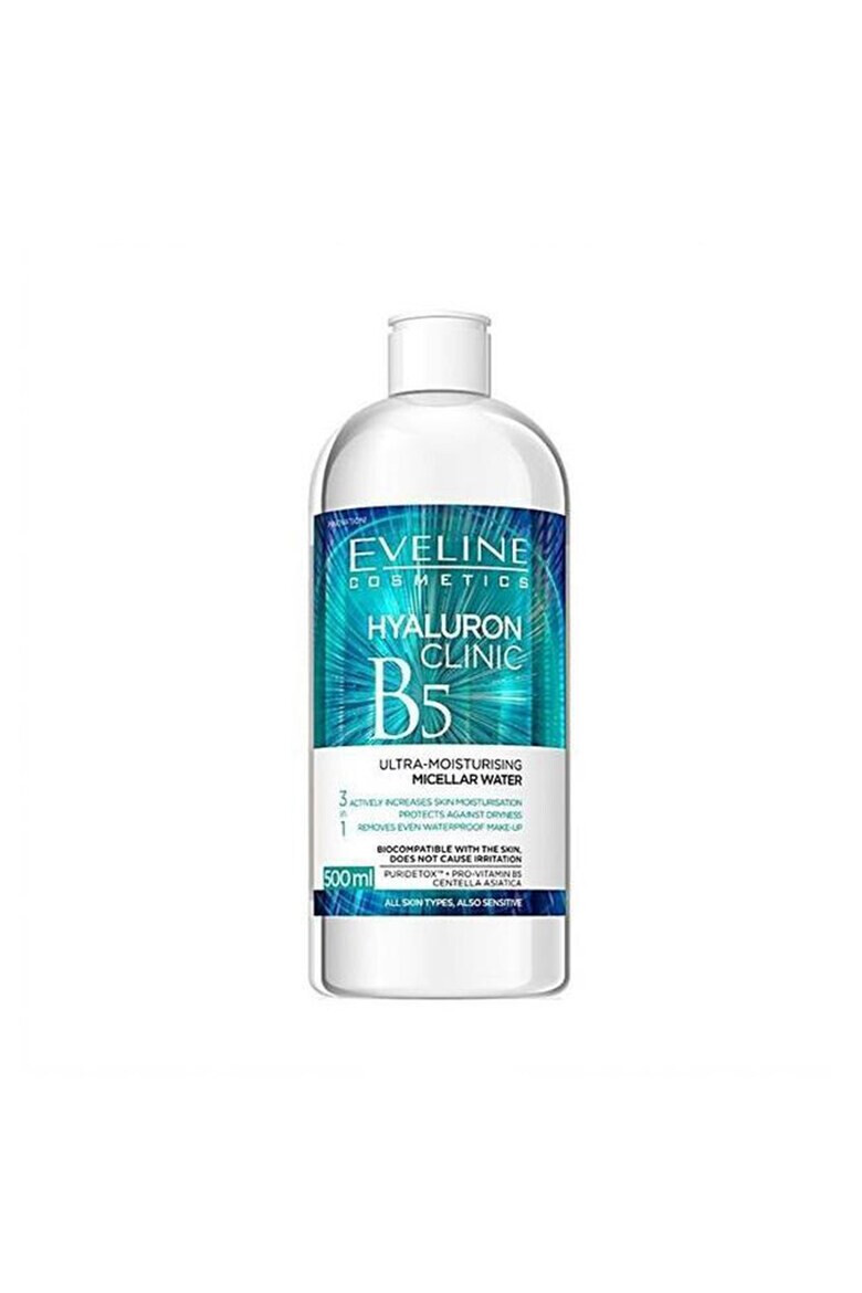 Eveline Cosmetics Apa micelara Hyaluron Clinic B5 500 ml - Pled.ro