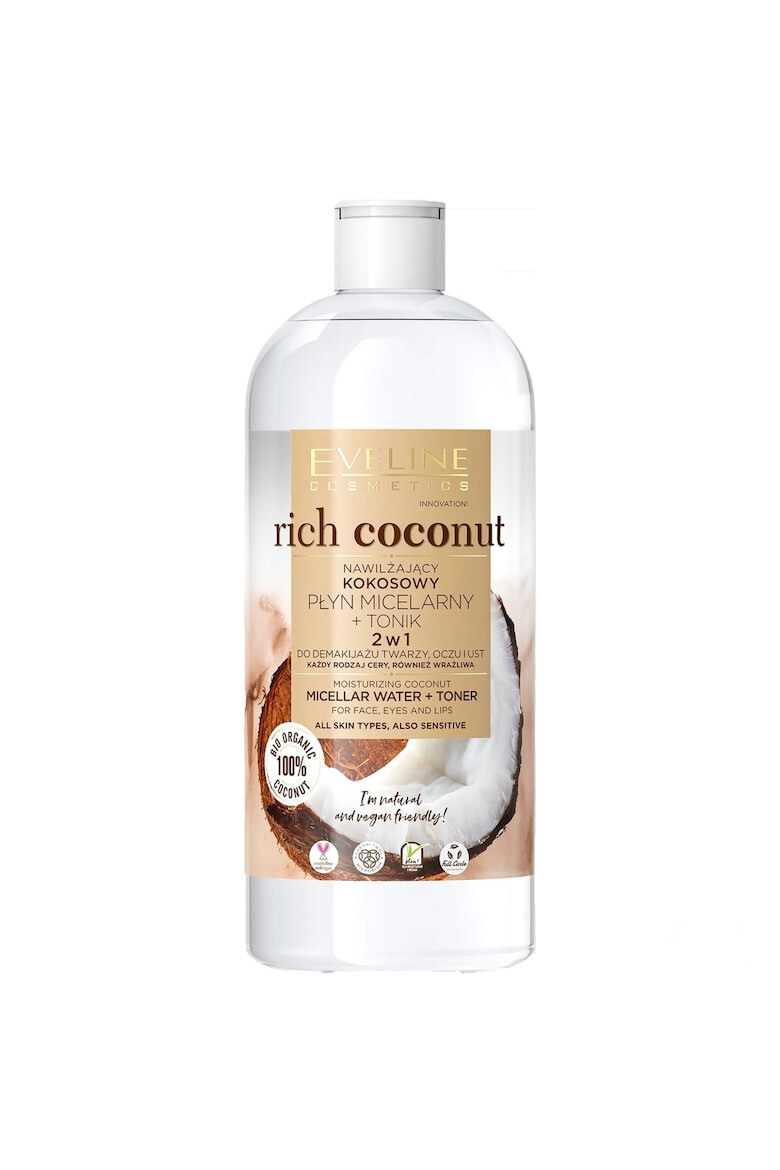 Eveline Cosmetics Apa micelara Rich Coconut 2in1 500 ml - Pled.ro