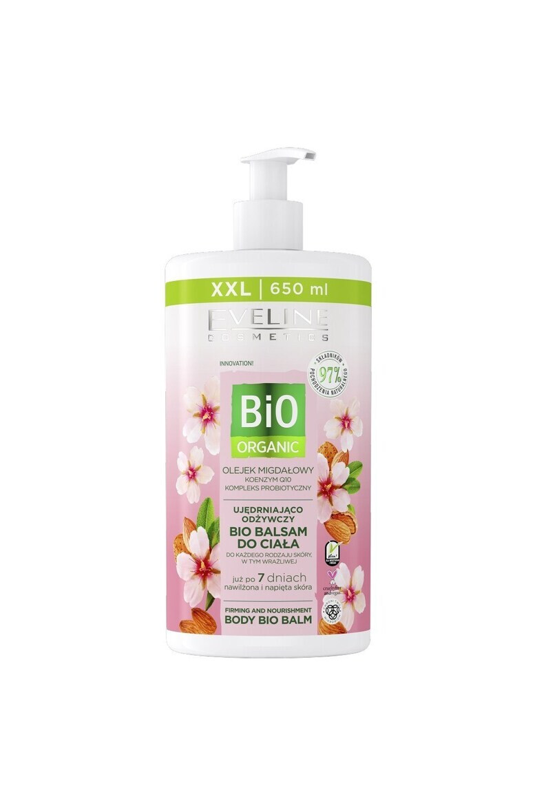 Eveline Cosmetics Balsam bio pentru corp cu ulei de migdale 650 ml - Pled.ro