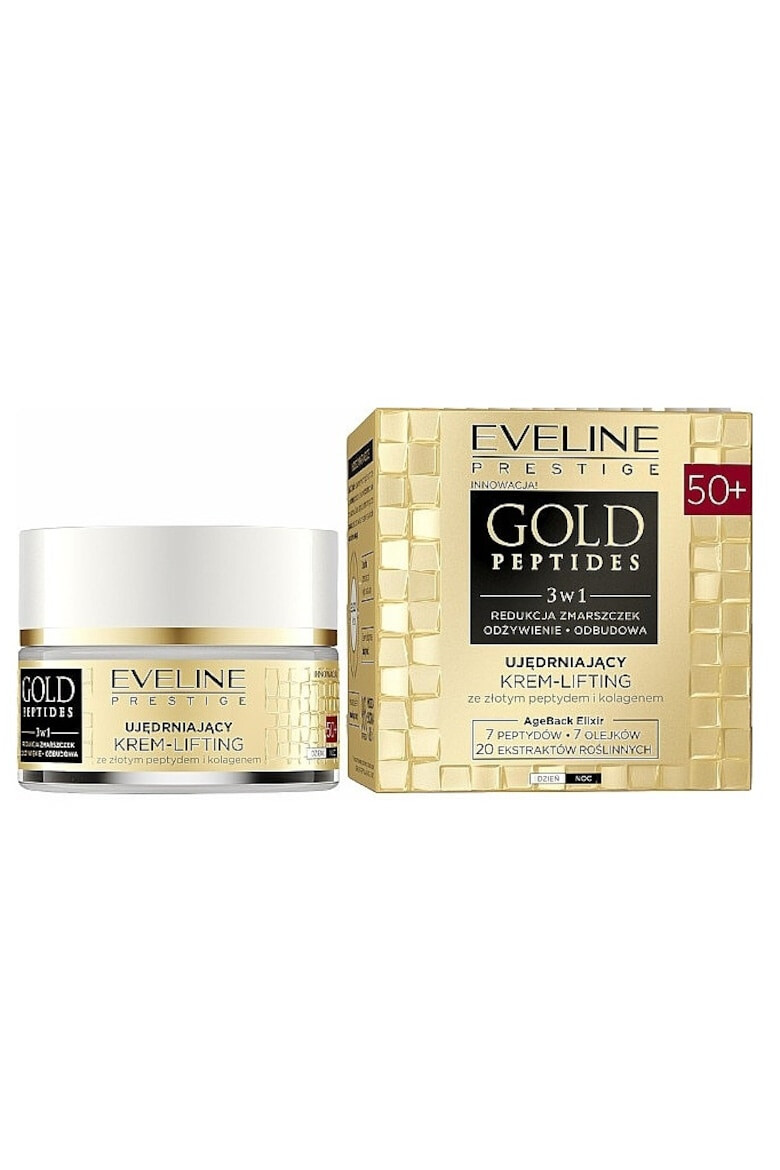 Eveline Cosmetics Crema de fata cu efect de lifting si fermitate Gold Peptides 50+ 50 ml - Pled.ro