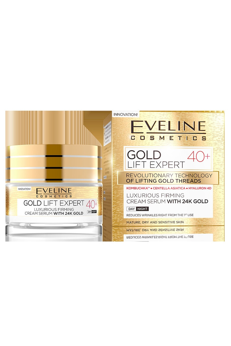 Eveline Cosmetics Crema luxurianta de intinerire Gold Lift Expert cu aur de 24K 40+ 50 ML - Pled.ro