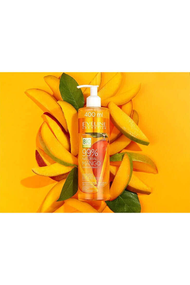 Eveline Cosmetics Gel pentru fata si corp Bio Organic 99% Natural Mango 400 ml - Pled.ro