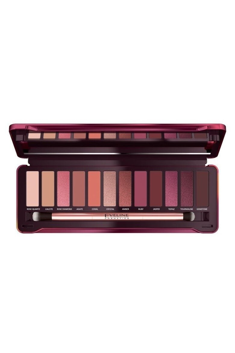 Eveline Cosmetics Paleta Farduri Ruby Glamour 12 nuante 12 g - Pled.ro