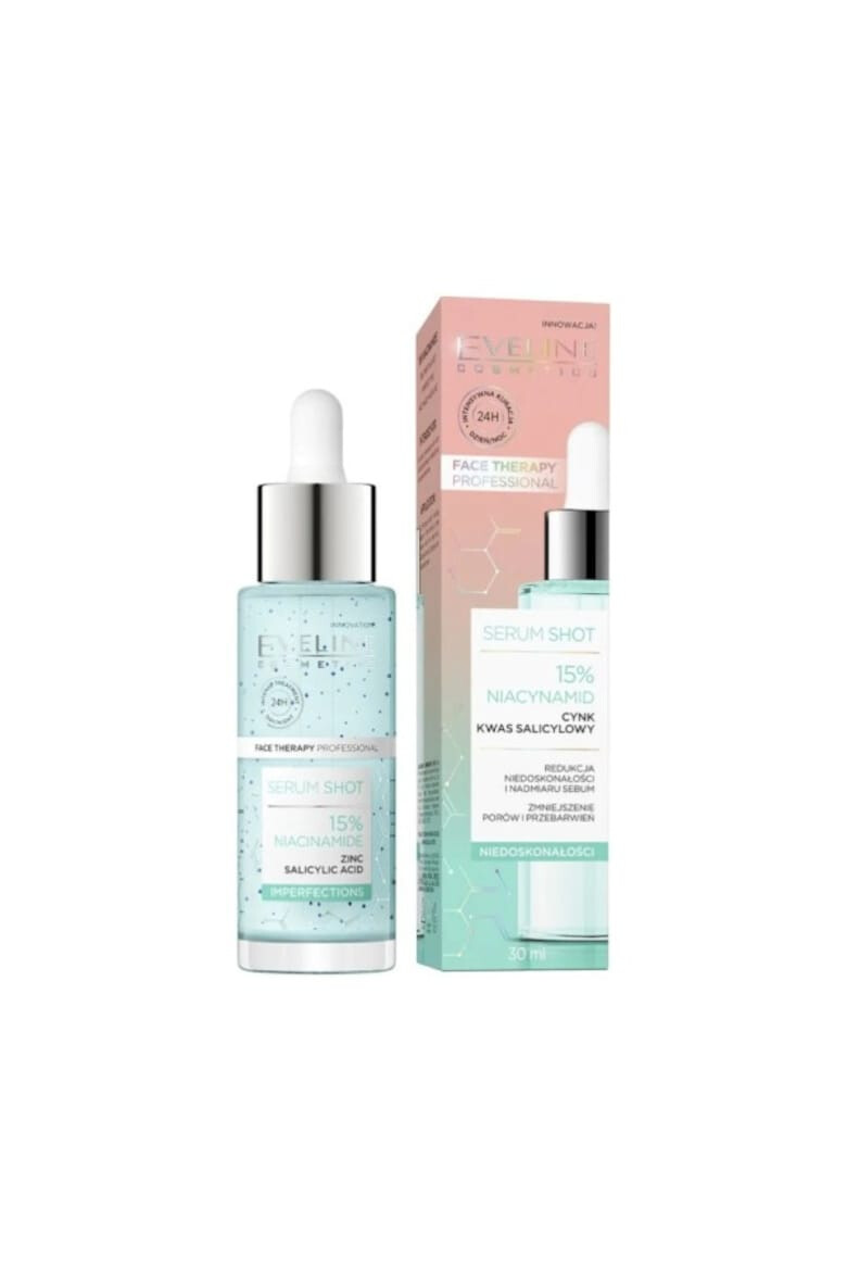 Eveline Cosmetics Ser pentru fata Serum Shot 15 % Niacinamide Imperfections 30 ml - Pled.ro