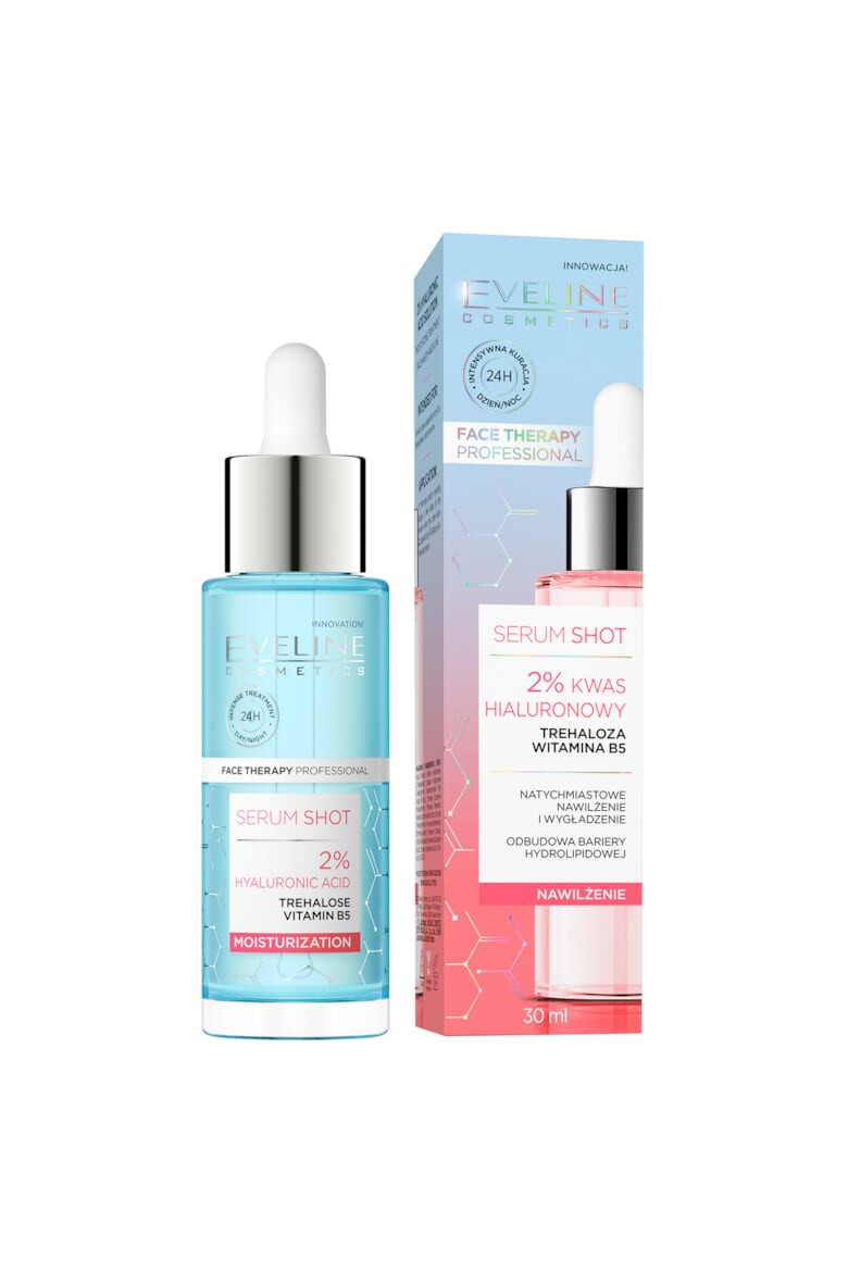 Eveline Cosmetics Ser pentru fata Serum Shot 2 % Hyaluronic Acid Moisturization 30 ml - Pled.ro