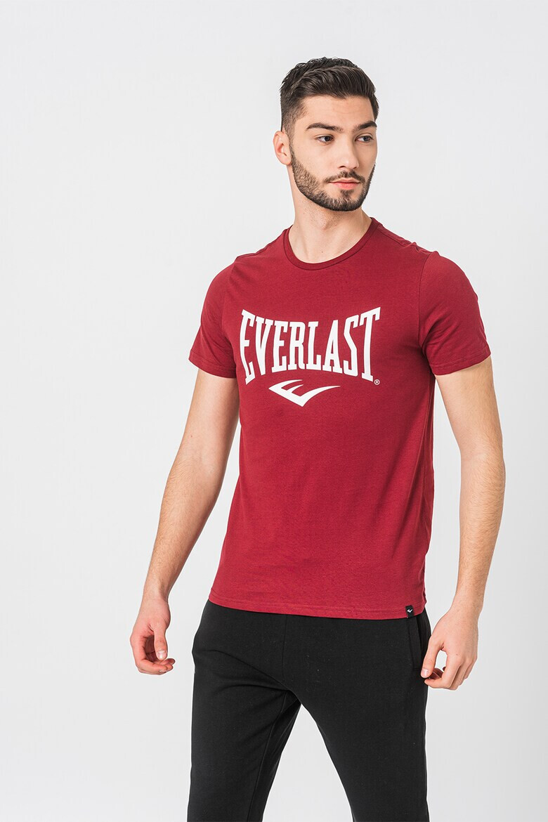 Everlast Tricou cu decolteu la baza gatului si imprimeu logo contrastant Russel - Pled.ro