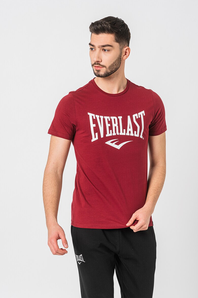 Everlast Tricou cu decolteu la baza gatului si imprimeu logo contrastant Russel - Pled.ro