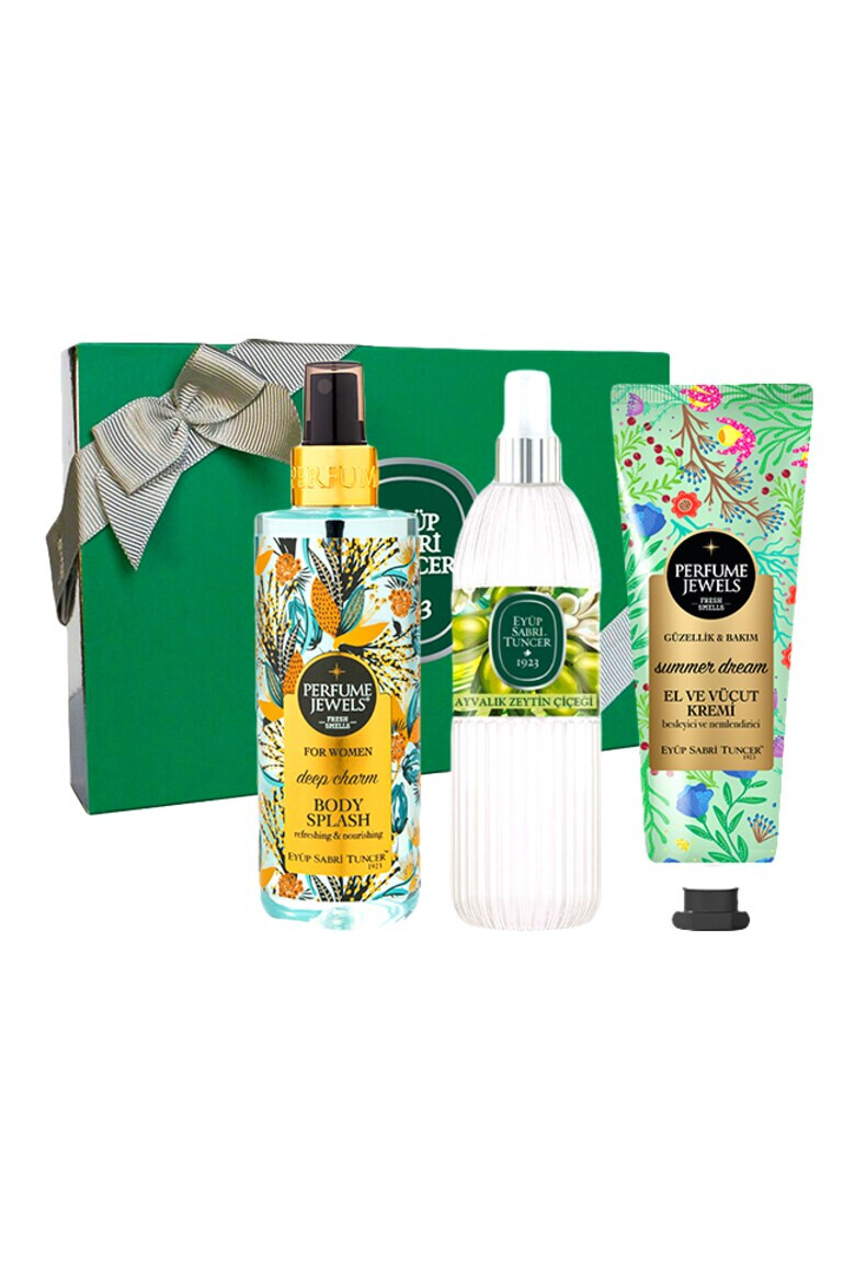 Eyüp Sabri Tuncer 1923 Set Eyup Sabri Tuncer Apa de Colonie 68° Ayvalik Olive Blossom 150 ml Crema De Maini Si De Corp Summer Dream 50 ml Spray de Corp Deep Charm 250 ml - Pled.ro