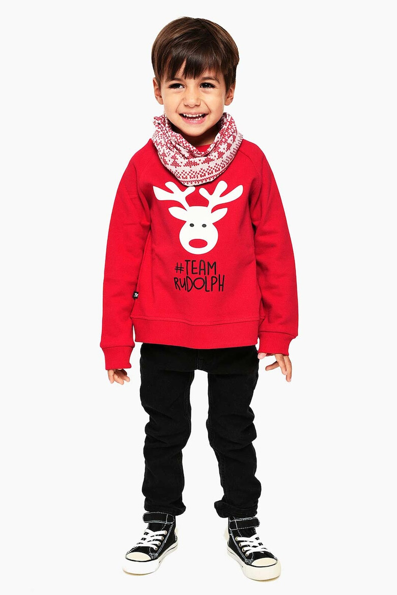 FAMILYSTA® Bluza de trening cu imprimeu Rudolf - Pled.ro