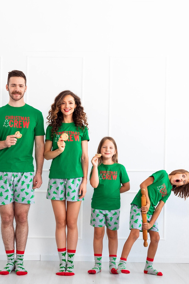 FAMILYSTA® Pantaloni scurti de pijama cu imprimeu - Pled.ro