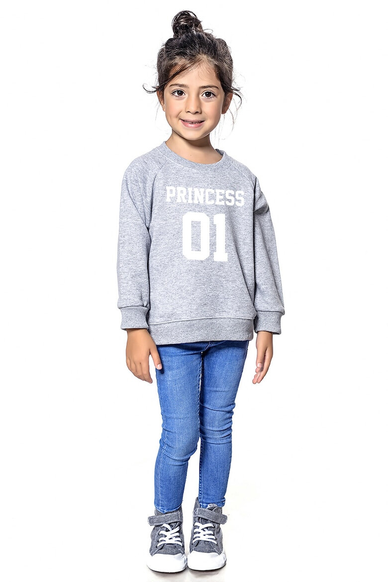 FAMILYSTA® Bluza de trening din bumbac cu imprimeu si maneci raglan - Pled.ro