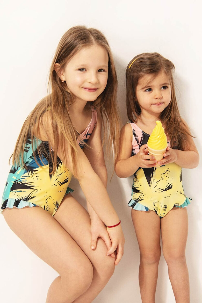 FAMILYSTA® Costum de baie cu imprimeu tropical - Pled.ro