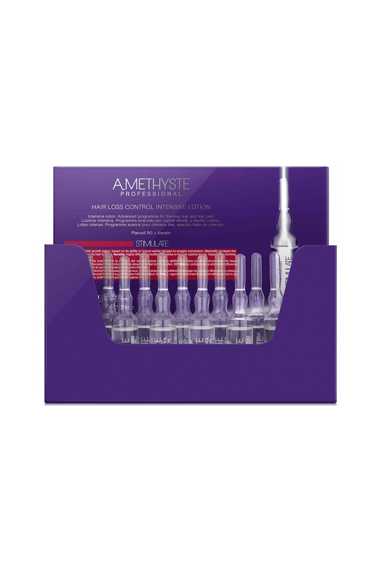 Farmavita Fiole tratament energizant impotriva caderii parului Amethyste 12x8 ml - Pled.ro