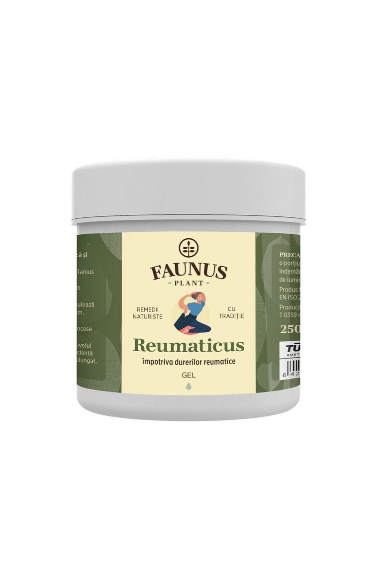 Faunus Plant Gel Reumaticus (pentru dureri reumatice) Untul-pamantului Tataneasa Arnica 250ML - Pled.ro