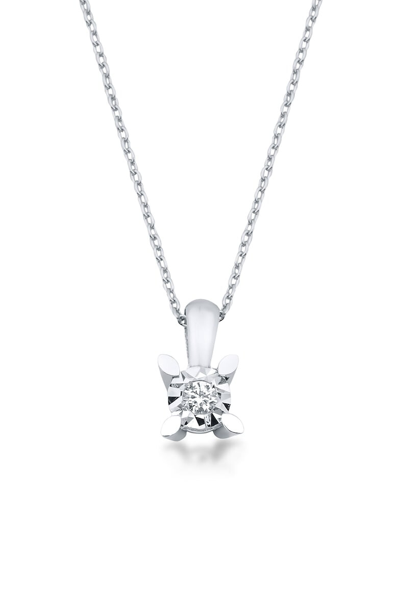 FAVORI JEWELLERY Colier din aur de 14K si pandantiv cu 1 diamant - Pled.ro