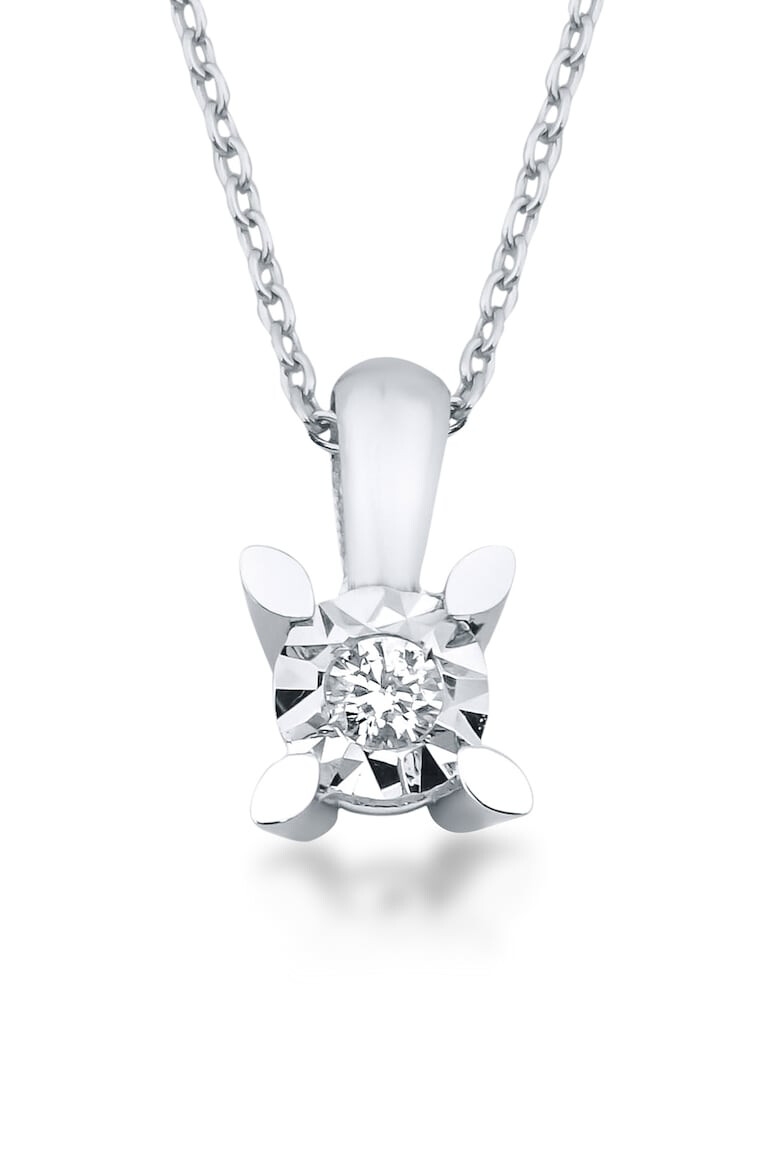 FAVORI JEWELLERY Colier din aur de 14K si pandantiv cu 1 diamant - Pled.ro