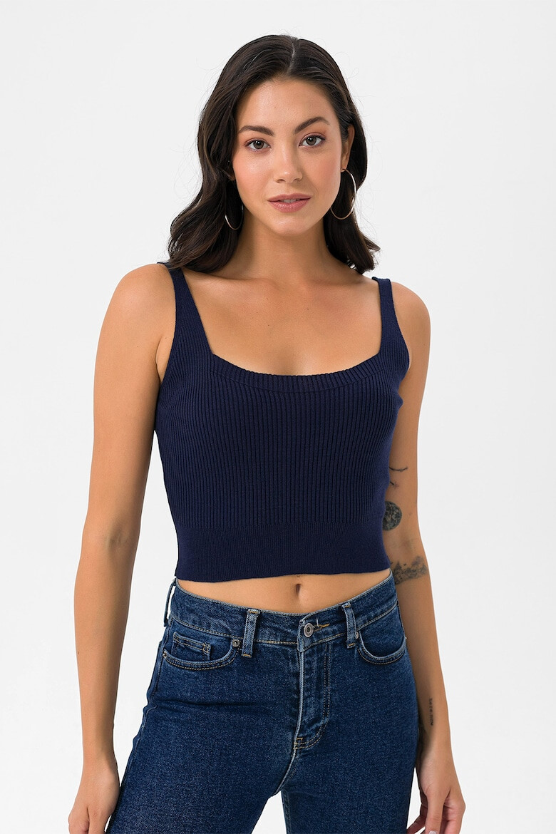 Felix Hardy Top crop cu aspect striat - Pled.ro